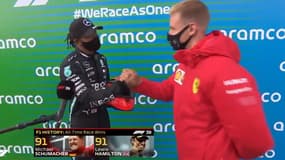 Lewis Hamilton et Mick Schumacher