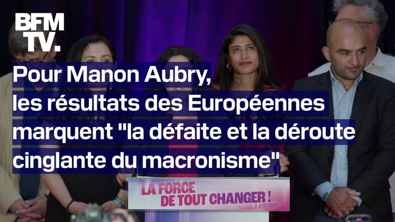 Élections européennes: le discours de Manon Aubry, tête de liste la France insoumise, en intégralité