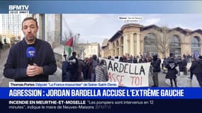 "Je ne suis pas pour gâcher la nourriture", déclare Thomas Portes (LFI) après qu'un homme a écrasé un oeuf sur la tête de Jordan Bardella