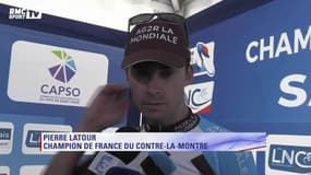La joie de Pierre Latour, champion de France du contre-la-montre