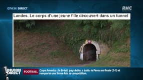 Landes: mystère après la découverte du corps d'une jeune fille dans un tunnel