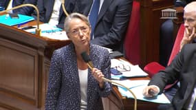 Elisabeth Borne à l'Assemblée le 18 octobre 2022.