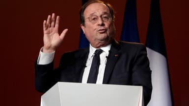 François Hollande le 22 mars 2022 à Limoges 