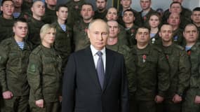 Vladimir Poutine présente ses voeux pour le Nouvel An 2023 à Rostov-sur-le-Don en Russie