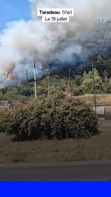 Incendie dans le Var: plus de 80 hectares ont brûlé à Taradeau