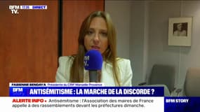 Marche contre l'antisémitisme: "Cette querelle politique, où l'on dépasse tous les enjeux de ce rassemblement, devient insupportable", pour Fabienne Bendaya (présidente du CRIF Marseille Provence)