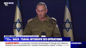 Daniel Hagari, porte-parole de l'armée israélienne: "Au cours de la nuit, nous avons élargi l'entrée des forces de Tsahal dans la bande de Gaza"