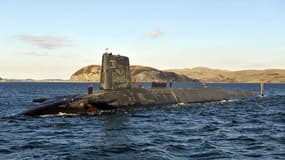 Le sous-marin nucléaire Trident, HMS Victorious, en patrouille au large de la côte ouest de l'Écosse, le 4 avril 2013. (photo d'illustration)