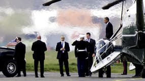 Barack Obama descendant de Marine One, le 26 mars.
