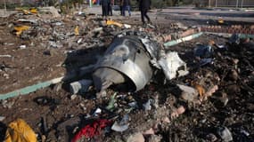 Débris du Boeing 737 qui s'est écrasé mercredi 8 janvier 2020 à Téhéran