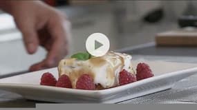 Omelette norvégienne au sorbet fruits rouges en dessert (vidéo)