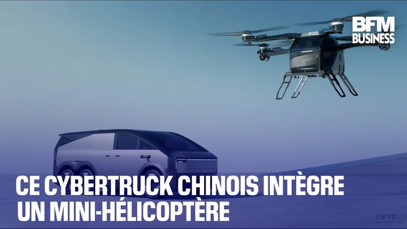 Ce Cybertruck chinois intègre un mini-hélicoptère
