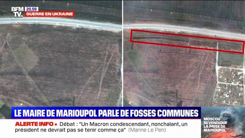 Guerre en Ukraine: une image prise par satellite montre qu'une nouvelle fosse commune a été créée près de Marioupol