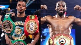 Errol Spence Jr (à gauche) et Terence Crawford
