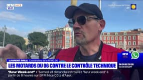 Alpes-Maritimes: les motards défilent contre le contrôle technique
