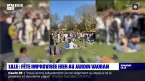 Lille: 400 personnes réunies pour une fête improvisée au jardin Vauban