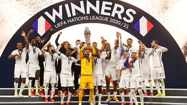 La France lors de son titre en Ligue des Nations en 2021