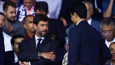 Andrea Agnelli et Nasser Al-Khelaïfi en septembre 2022