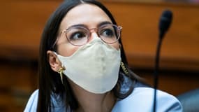 L'élue de New York Alexandria Ocasio-Cortez, au Congrès, à Washington, le 24 août 2020