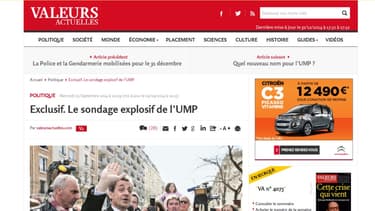 Un sondage qui tombait à pic pour Nicolas Sarkozy, qui rentrait en campagne pour la présidence de l'UMP
