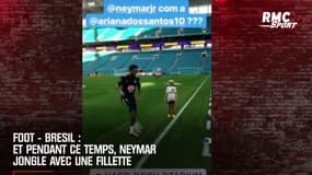 Brésil : Neymar jongle avec un fillette, pendant ce temps ...