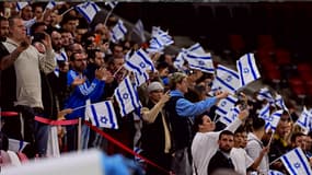 Des supporters d'Israël à Budapest le 10 octobre 2024