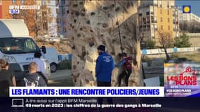 Marseille: les policiers rencontrent les habitants de la cité des Flamants