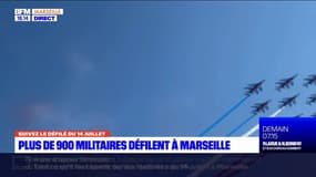14-Juillet: les images de la patrouille de France au-dessus de Marseille