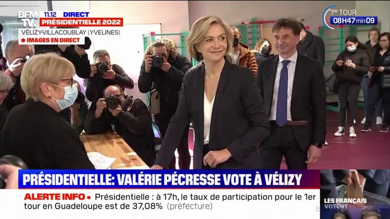 Présidentielle: Valérie Pécresse vote à Vélizy-Villacoublay dans les Yvelines
