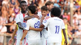 Les joueurs de l'OL, le 9 août 2025.
