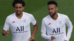 Marquinhos et Neymar (PSG)