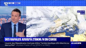 Rafales jusqu'à 219km/h en Corse - 11/02