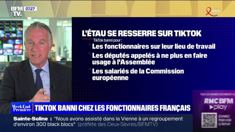 TikTok désormais interdit sur les téléphones professionnels des fonctionnaires d'État français