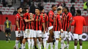 Les joueurs de l'OGC Nice le 10 novembre 2024.