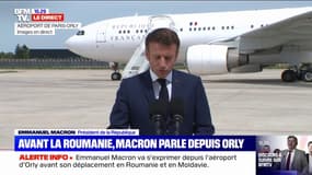 Emmanuel Macron: "La France a tout fait pour éviter la guerre en Ukraine"