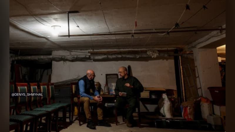 Guerre en Ukraine: les images de Charles Michel réfugié dans un bunker, après des frappes sur Odessa