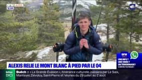 Portrait d'Alexis, un Vosgien de 26 ans, qui relie à pied Marseille au Mont-Blanc