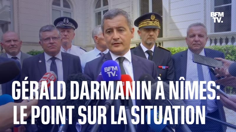 Le ministre de l'Intérieur, Gérald Darmanin, fait le point sur la situation à Nîmes