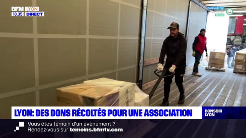 Lyon : des dons récoltés pour une association
