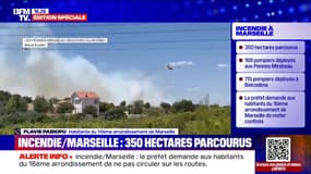 Cette habitante de Marseille, qui travaille dans le 16e arrondissement, a dû évacuer à cause de l'incendie qui touche la cité phocéenne