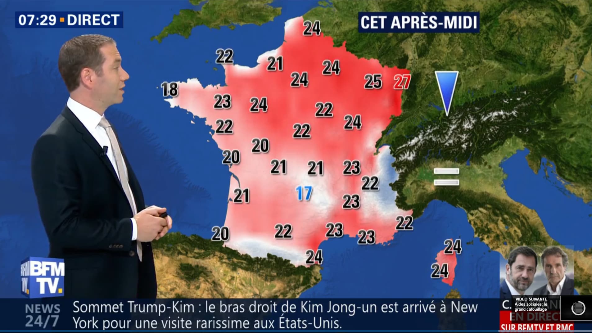 Températures pour le jeudi 31 mai 2018 - Températures pour le jeudi 31 mai 2018 -