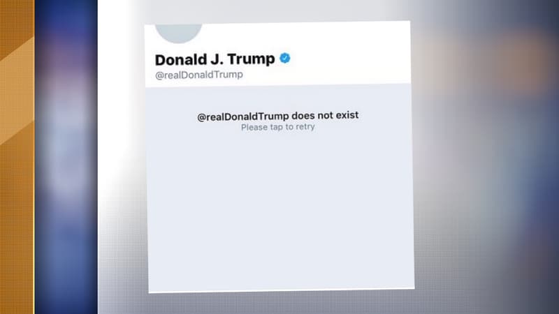 Le compte Twitter de Trump a été désactivé 11 minutes.