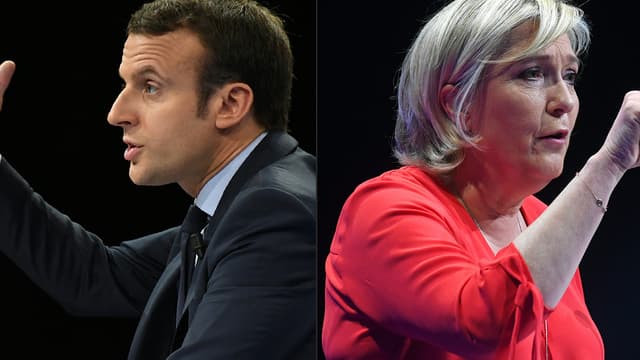 Emmanuel Macron et Marine Le Pen