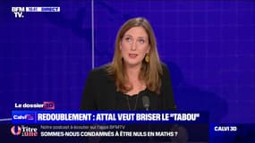 Redoublement: "C'est à nous de faire que cette étape fasse partie du parcours scolaire et ne soit pas un drame", pour Carole Grandjean (ministre déléguée chargée de l’Enseignement et de la Formation professionnels)