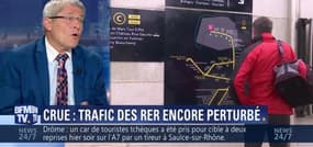 Crue: le trafic des RER est encore perturbé