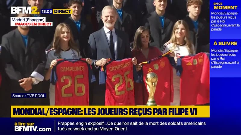 Les champions du monde espagnols à l'honneur au palais de la Zarzuela