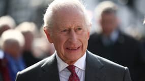 Le roi Charles III, le 20 mars 2025 à Limavady en Irlande du Nord. 