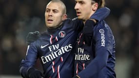 Jérémy Ménez et Zlatan Ibrahimovic savourent