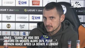 Nîmes : "Quand je vois des joueurs en moulés alors qu’il pleut…", Arpinon agacé après la défaite à Lorient