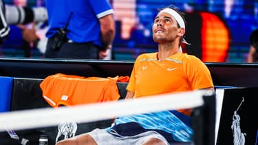 Rafael Nadal pendant l'Open d'Australie 2023